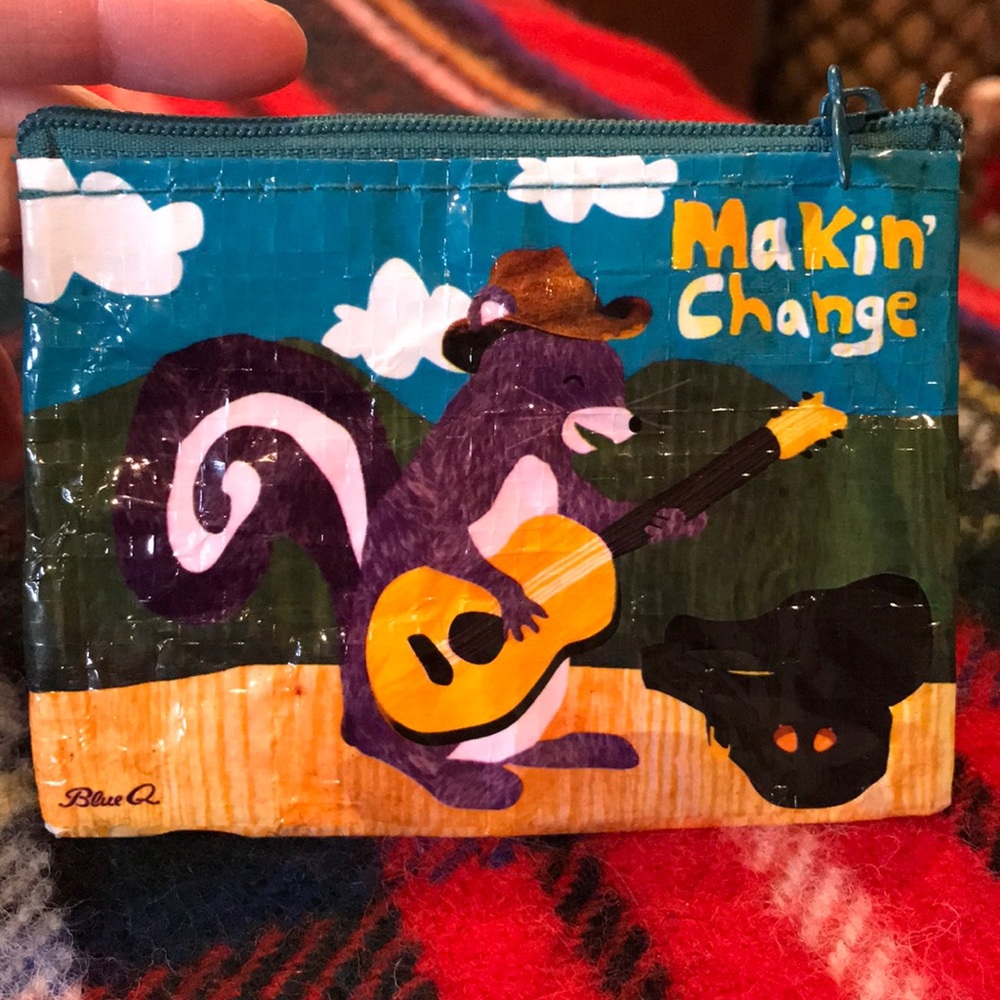 Blue Q Makin Change Squirrel Coin Purse